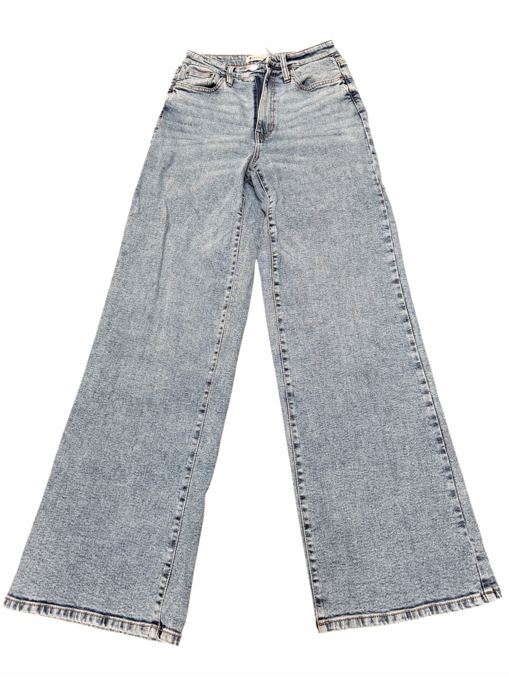 AMERICAN TALL Stevie Ultra High Rise Wide Leg Perfect Blue Wash Jeans Size 27